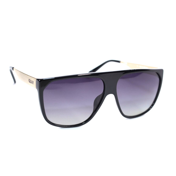 Quay Australia NO CURFEW Shield Sunglasses - Black/Smoke Polarized - NWT - Picture 7 of 12